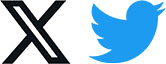 X and twitter logos