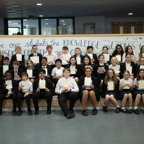 Year 7 prize winners
