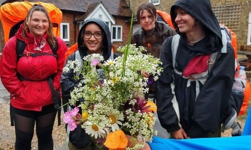 An image ofstudents participation in the expedition part of the scheme