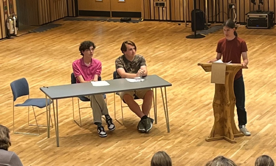 Image of three of the danecourt team partivcipating in the event