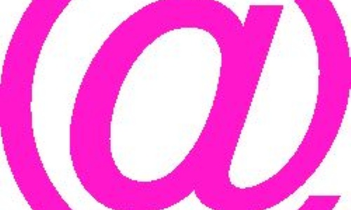 Image of an 'at' symbol as featured in email addresses.
